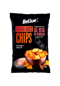 Quantas calorias em 1 porção (50 g) Batata Doce Chips?