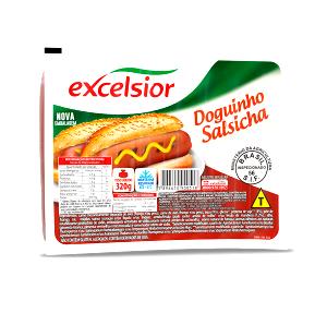 Quantas calorias em 1 porção (50 g) Doguinho Salsicha?