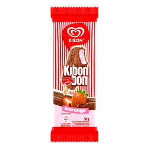 Quantas calorias em 1 porção (50 g) Kibonbon Morango?