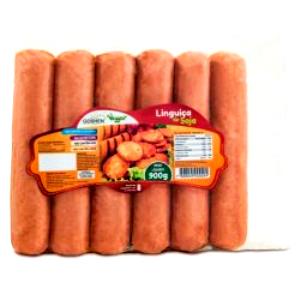 Quantas calorias em 1 porção (50 g) Linguiça de Soja?