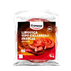 Quantas calorias em 1 porção (50 g) Linguiça tipo Calabresa Frescal Apimentada?