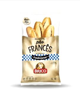 Quantas calorias em 1 porção (50 g) Pão Francês com Fibras?