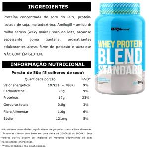 Quantas calorias em 1 porção (50 g) Whey Blend Protein?