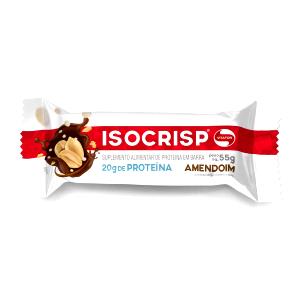 Quantas calorias em 1 porção (55 g) Isocrisp Amendoim?