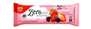 Quantas calorias em 1 porção (57 g) Picolé Zero Frutas Vermelhas?