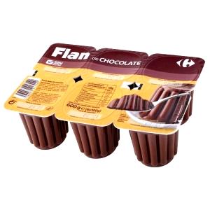 Quantas calorias em 1 porção (6 g) Flan Chocolate?