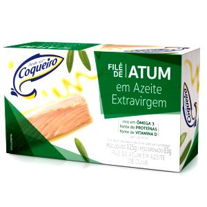 Quantas calorias em 1 porção (60 g) Atum em Azeite de Oliva Extra Virgem?