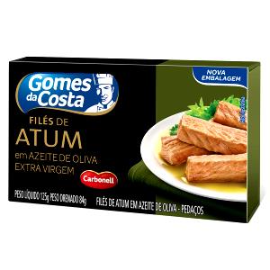 Quantas calorias em 1 porção (60 g) Atum em Azeite de Oliva?