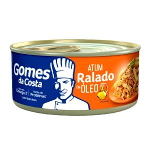 Quantas calorias em 1 porção (60 g) Atum Ralado em Óleo Comestível?