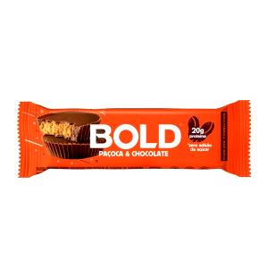 Quantas calorias em 1 porção (60 g) Bold Bar Paçoca e Chocolate?