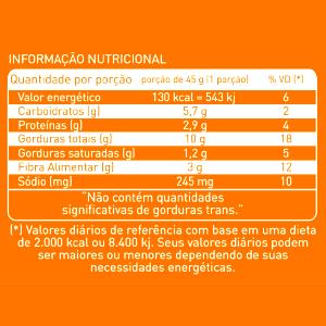 Quantas calorias em 1 porção (60 g) Cracker de Cenoura?