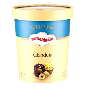 Quantas calorias em 1 porção (60 g) Gelato Gianduia?