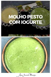 Quantas calorias em 1 porção (60 g) Molho Iogurte com Pesto?