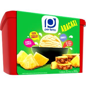 Quantas calorias em 1 porção (60 g) Sorvete Zero Lactose Abacaxi?