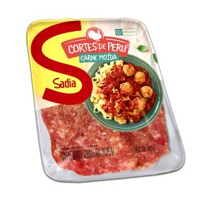 Quantas calorias em 1 porção (62 g) Peito de Peru Moido?