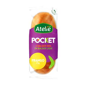 Quantas calorias em 1 porção (65 g) Pocket Frango?