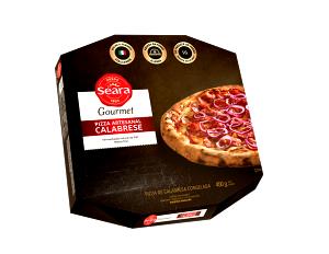Quantas calorias em 1 porção (75 g) Pizza Artesanal Calabrese?