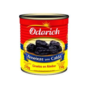 Quantas calorias em 1 porção (8 américas e uma colher de sopa de calda) (50 g) Ameixas em Calda?