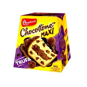 Quantas calorias em 1 porção (80 g) Chocottone Maxi Trufa?