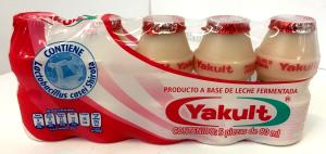 Quantas calorias em 1 porção (80 ml) Yakult?