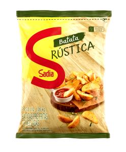 Quantas calorias em 1 porção (85 g) Batata Rústica Congelada?