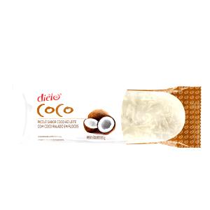 Quantas calorias em 1 porção (85 g) Picolé Alegria de Coco?