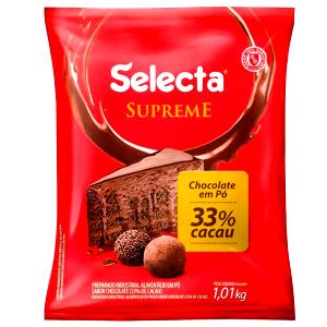 Quantas calorias em 1 porção Chocolate em Pó 33%?