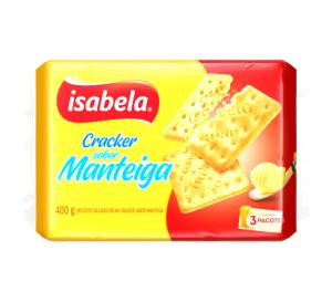 Quantas calorias em 1 porção de 6 biscoitos (30 g) Cracker Sabor Manteiga?