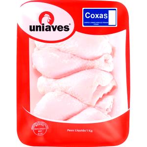 Quantas calorias em 1 porção de 65g ( 1/2 unidade) (65 g) Sobrecoxas de Frango?