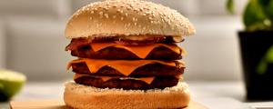 Quantas calorias em 1 porção Triplo Burger Bacon?