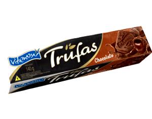 Quantas calorias em 1 porcao (30 g) Biscoito Trufas Chocolate?