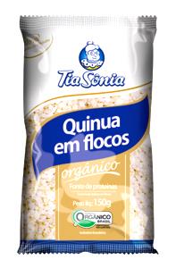 Quantas calorias em 1 porçao (45 g) Flocos de Quinoa?