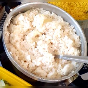 Quantas calorias em 1 Porção Arroz creme cozido?