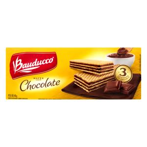 Quantas calorias em 1 Porção Biscoito doce wafer recheio sabor chocolate Bauducco?
