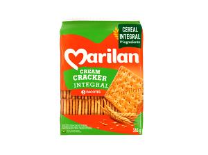 Quantas calorias em 1 Porção Biscoito salgado cream cracker integral Marilan?