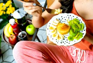 Quantas calorias em 1 Porção Café da manha?