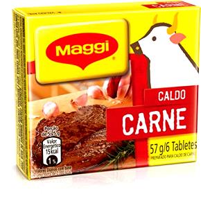 Quantas calorias em 1 Porção Caldo carne tablete Maggi?