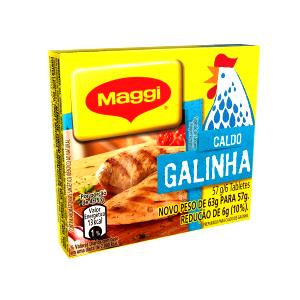 Quantas calorias em 1 Porção Caldo galinha tablete Maggi?