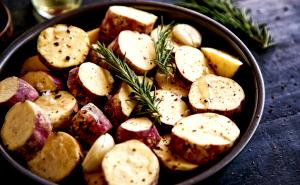 Quantas calorias em 1 Porção Carne com batata, inhame, batata-baroa ou aipim?