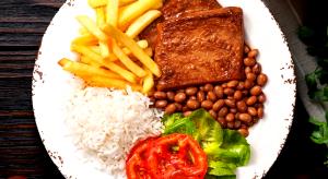 Quantas calorias em 1 Porção Carne vegetal frito(a)?