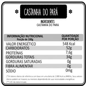 Quantas calorias em 1 Porção Castanha-do-pará?