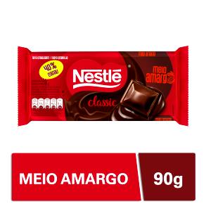 Quantas calorias em 1 Porção Chocolate amargo Nestlé classic?