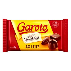 Quantas calorias em 1 Porção Chocolate ao leite Garoto?