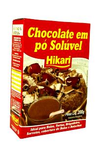 Quantas calorias em 1 Porção Chocolate pó Hikari?