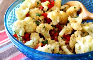 Quantas calorias em 1 Porção Couve-flor cozida salada ao molho vinagrete com sal?