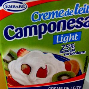 Quantas calorias em 1 Porção Creme de leite light?