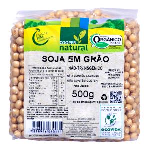 Quantas calorias em 1 Porção Feijão-de-soja orgânico?