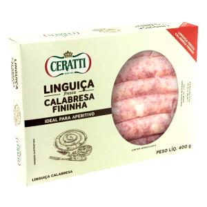 Quantas calorias em 1 Porção Linguiça calabresa fininha crua?