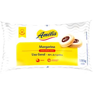 Quantas calorias em 1 Porção Margarina com sal Amélia?