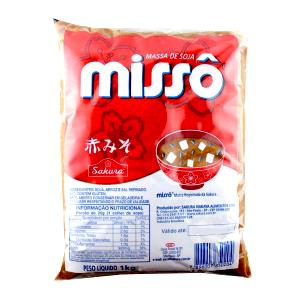 Quantas calorias em 1 Porção Missô pasta de soja aka Sakura?